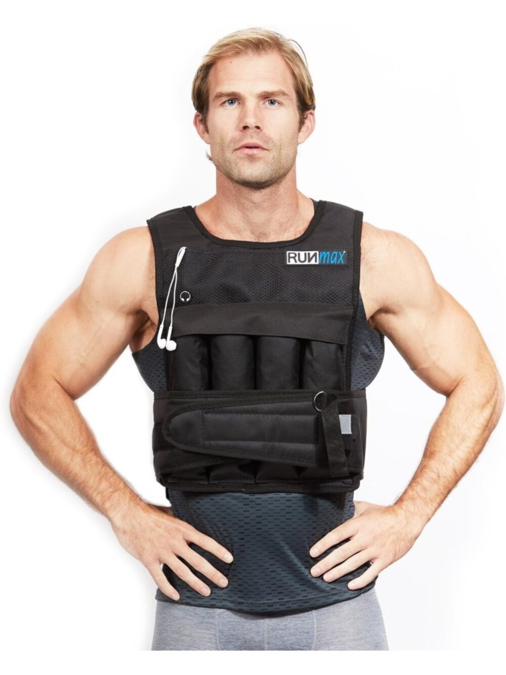 Adjustable 20-150lbs Weighted Vest with Shoulder Pads for Men & Women Fitness